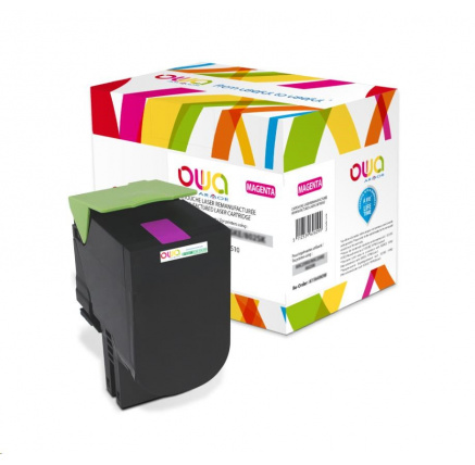 OWA Armor toner pro LEXMARK CX310, 410, 510, 2000 Stran, 80C2SM0, červená/magenta OWA Armor toner pro LEXMARK CX310, 410, 510, 2000 Stran, 80C2SM0, červená/magenta