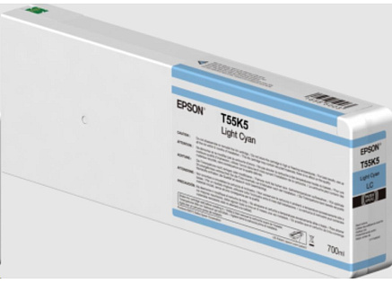 EPSON ink Singlepack Light Cyan T55K500 UltraChrome HDX/HD 700ml