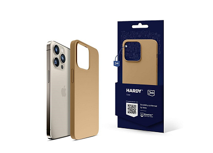 3mk ochranný kryt HARDY Silicone MagCase pro Apple iPhone 15 Pro Max, Dark Gold