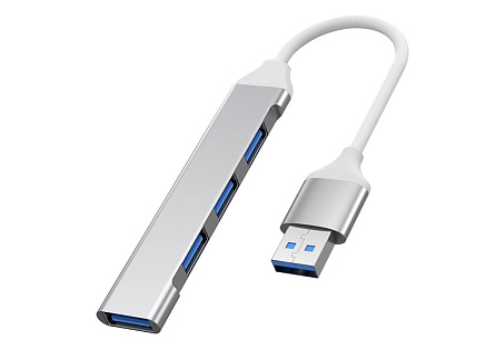 PremiumCord Hub USB3.2A na USB3.2 A + 3x USB2.0 A, SuperSpeed 5Gbps, hliníkové pouzdro