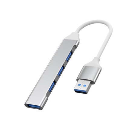 PremiumCord Hub USB3.2A na USB3.2 A + 3x USB2.0 A, SuperSpeed 5Gbps, hliníkové pouzdro