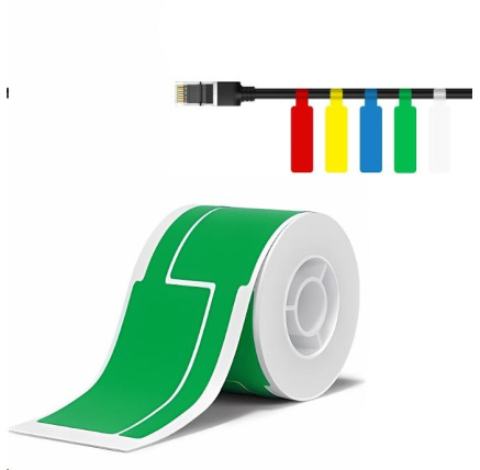 Niimbot štítky na kabely T 25x76mm 200ks Zelené pro B21, B21S, B3, B1S Niimbot štítky na kabely T 25x76mm 200ks Zelené pro B21, B21S, B3, B1S