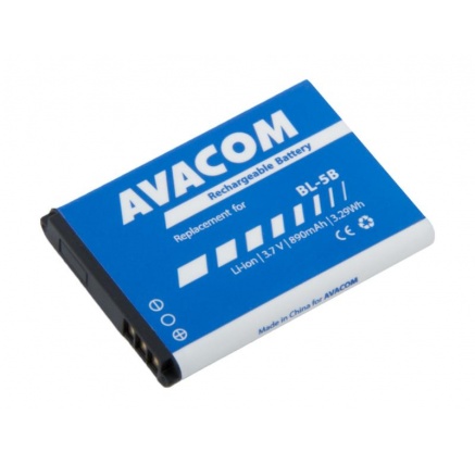AVACOM baterie do mobilu Nokia 3220, 6070, Li-Ion 3,7V 890mAh (náhrada BL-5B) AVACOM baterie do mobilu Nokia 3220, 6070, Li-Ion 3,7V 890mAh (náhrada BL-5B)