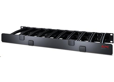 APC 1U Horizontal Cable Manager, 6" deep, Single-Sided