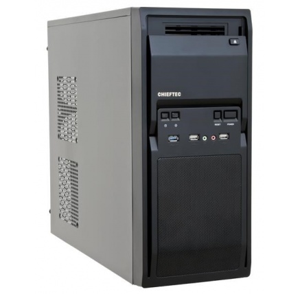 CHIEFTEC skříň Libra Series/Miditower, LG-01B-OP, Black, USB 3.0, bez zdroje