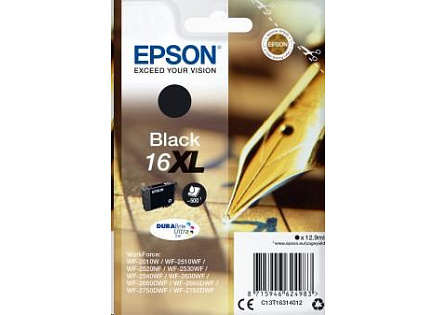 EPSON ink čer Singlepack "Pero" Black 16XL DURABrite Ultra Ink