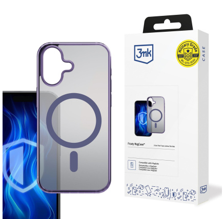 3mk ochranný kryt Frosty MagCase Purple pro Apple iPhone 16 Plus 3mk ochranný kryt Frosty MagCase Purple pro Apple iPhone 16 Plus