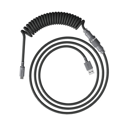 HyperX USB-C Coiled Cable Gray - Příslušenství ke klávesnici HyperX USB-C Coiled Cable Gray - Příslušenství ke klávesnici