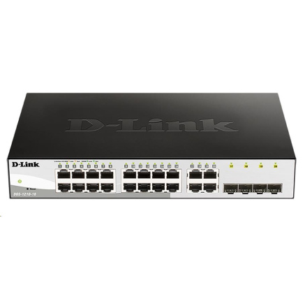 D-Link DGS-1210-16 20-port Gigabit Smart Switch, 16x GbE, 4x RJ45/SFP, fanless