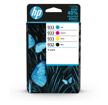 HP 932 Black / 933 CMY Original Ink Cartridge 4-Pack (400 / 330 / 330 / 330 pages) HP 932 Black / 933 CMY Original Ink Cartridge 4-Pack (400 / 330 / 330 / 330 pages)