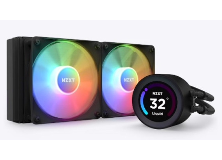 NZXT vodní chladič Kraken 240 ELITE RGB / 2x120mm RGB fan / LCD disp. / 6 let / LGA1851 / AM5
