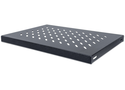 Intellinet police do racku 19", Fixed Shelf, 1U, 345mm depth, max load 50kg, Black