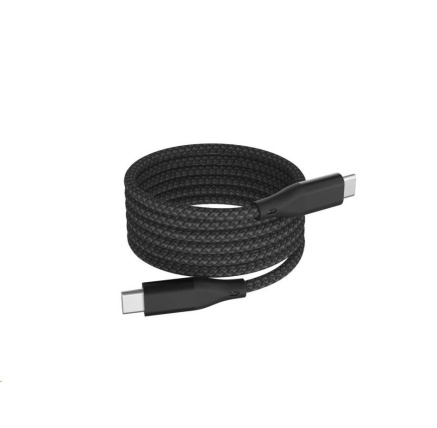 WG - Datový kabel Type-C to Type-C / 1m / 3A / 60W / Magnetický samonavíjecí / nylon braided / black WG - Datový kabel Type-C to Type-C / 1m / 3A / 60W / Magnetický samonavíjecí / nylon braided / black