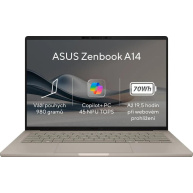 ASUS NTB Zenbook 14 (UX3407QA-OLED305W), QS X-X1-26-100, 14" 1920 x 1200, 32GB, 1TB SSD, QAdreno, W11 Home, Beige