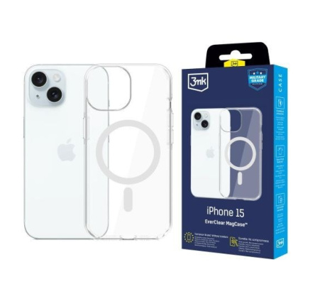 3mk ochranný kryt EverClear Magcase pro Apple iPhone 15 3mk ochranný kryt EverClear Magcase pro Apple iPhone 15