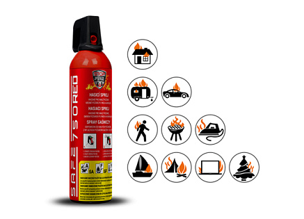Safe Hasicí sprej 750 RED Safe Hasicí sprej 750 RED