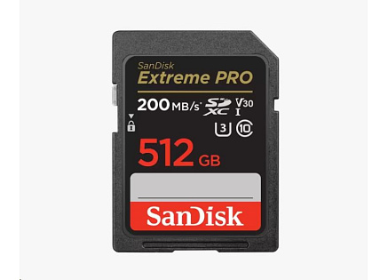 SanDisk SDXC karta 512GB Extreme PRO (200 MB/s Class 10, UHS-I U3 V30) SanDisk SDXC karta 512GB Extreme PRO (200 MB/s Class 10, UHS-I U3 V30)