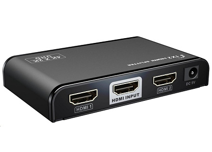PREMIUMCORD HDMI 2.0 splitter 1-2 porty, 4K x 2K/60Hz, FULL HD, 3D, černý