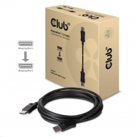 Club3D Kabel certifikovaný DisplayPort 1.2, 4K60Hz UHD (M/M), 3m, 30 AWG