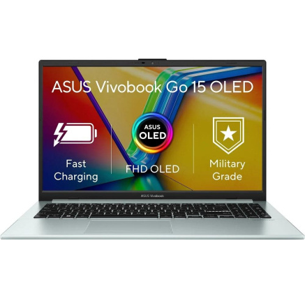 ASUS NTB Vivobook Go (E1504FA-OLED180W), R5-7520U, 15.6" 1920 x 1080, 8GB, 512GB SSD, AMD UMA, W11 Home, Green