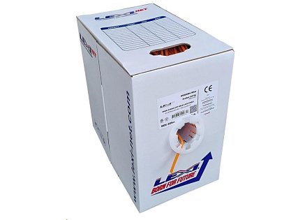 UTP kabel LEXI-Net Cat5E, drát, LS0H B2ca-s1a,d0,a1, oranžový, 305m, box UTP kabel LEXI-Net Cat5E, drát, LS0H B2ca-s1a,d0,a1, oranžový, 305m, box