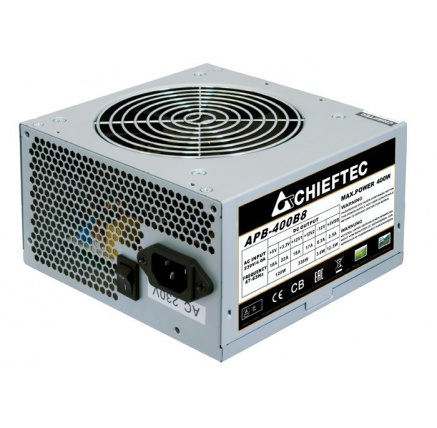 CHIEFTEC zdroj Value, APB-400B8, 400W, ATX-12V V.2.3 , PS-2 type with 12cm Fan, Active PFC, 230V