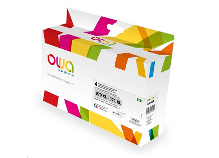 OWA Armor cartridge pro HP PACK 4 REMAN. 970XL+971XL,246ml/3x106ml/10530p/3x7200p,CN625AE/CN626AE/CN627AE/CN628AE,BCMY OWA Armor cartridge pro HP PACK 4 REMAN. 970XL+971XL,246ml/3x106ml/10530p/3x7200p,CN625AE/CN626AE/CN627AE/CN628AE,BCMY