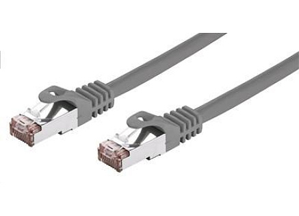 C-TECH kabel patchcord Cat6, FTP, šedý, 0,25m C-TECH kabel patchcord Cat6, FTP, šedý, 0,25m