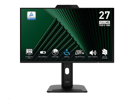 MSI LCD PRO MP272PMG, 27" 1920x1080, IPS, 100Hz, 1ms, VESA 100x100mm, N/A, Black MSI LCD PRO MP272PMG, 27" 1920x1080, IPS, 100Hz, 1ms, VESA 100x100mm, N/A, Black