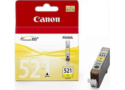 Canon CARTRIDGE CLI-521Y žlutá pro MP-980, PIXMA iP3600, iP4600,4700, MP540,550,560, MP620,630,640 (505 str.) Canon CARTRIDGE CLI-521Y žlutá pro MP-980, PIXMA iP3600, iP4600,4700, MP540,550,560, MP620,630,640 (505 str.)