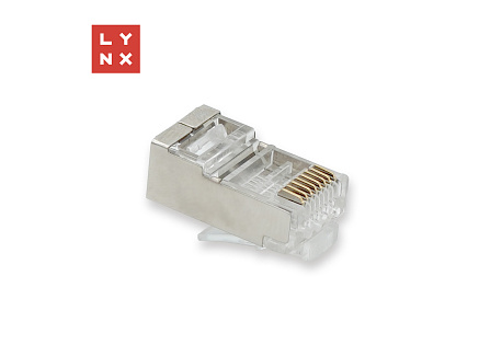 LYNX konektor STP Cat6a, 50µ, 100ks