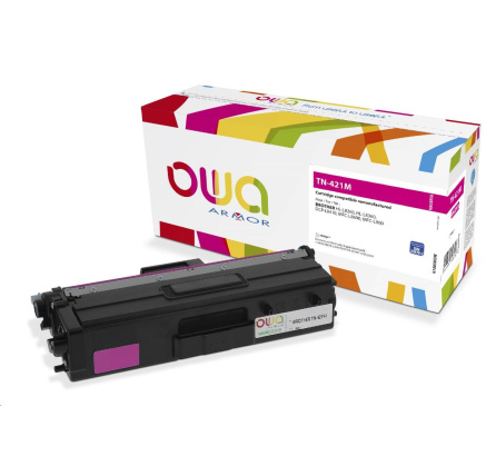 ARMOR toner pro Brother HL L8260, HL L8360, DCP L8410, MFC L8690, MFC L900 (TN421M), červená/magenta, 1800 str ARMOR toner pro Brother HL L8260, HL L8360, DCP L8410, MFC L8690, MFC L900 (TN421M), červená/magenta, 1800 str