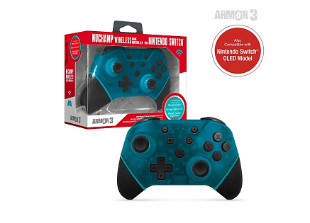 Hyperkin Armor3 NuChamp Wireless Game Controller For Nintendo Switch®/Nintendo Switch® Lite (Turquoise) Hyperkin Armor3 NuChamp Wireless Game Controller For Nintendo Switch®/Nintendo Switch® Lite (Turquoise)