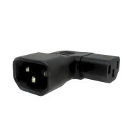 Adaptér úhlový na stranu IEC C13 na IEC C14 napětí 230V, 10A