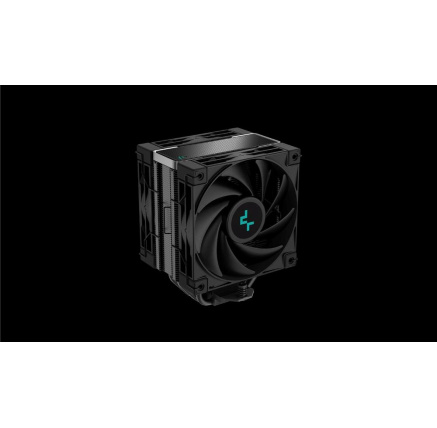 DEEPCOOL CPU Chladič AK400 ZERO DARK PLUS, 2x120mm, LGA1851, AM5, černá