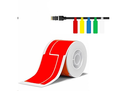 Niimbot štítky na kabely T 25x76mm 200ks Červené pro B21, B21S, B3, B1S