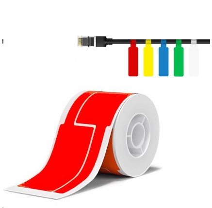 Niimbot štítky na kabely T 25x76mm 200ks Červené pro B21, B21S, B3, B1S Niimbot štítky na kabely T 25x76mm 200ks Červené pro B21, B21S, B3, B1S