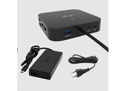 BAZAR - i-tec USB-C HDMI + Dual DP Docking Station + PD 100 W + Universal Charger 112 W - Po opravě (Náhradní krabice)
