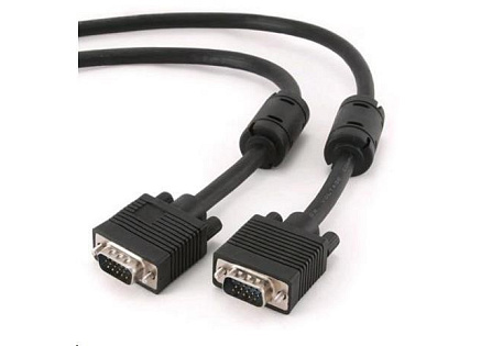 GEMBIRD Kabel VGA prodlužovací 3m, černý (15 F/F, dvojité stínění, feritová jádra) GEMBIRD Kabel VGA prodlužovací 3m, černý (15 F/F, dvojité stínění, feritová jádra)