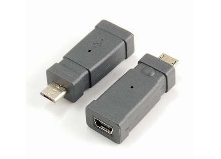 PremiumCord USB redukce Mini 5 PIN/female - Micro USB/male PremiumCord USB redukce Mini 5 PIN/female - Micro USB/male