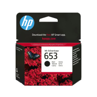 HP 653 Black Original Ink Advantage Cartridge (360 pages)