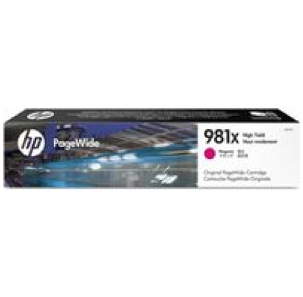 HP 981X High Yield Magenta Original PageWide Cartridge (10,000 pages)