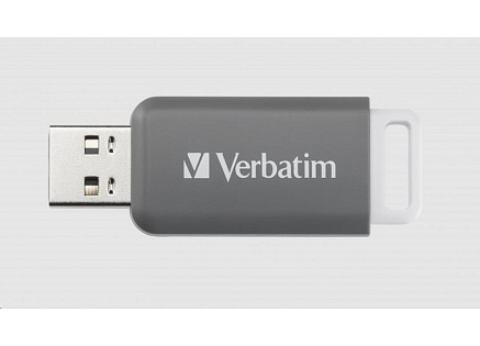 VERBATIM Flash Disk 128GB DataBar USB 2.0 Drive, šedá