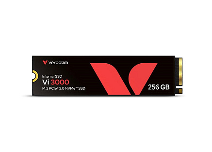 VERBATIM SSD Vi3000 Internal PCIe NVMe M.2 SSD 256GB , W 1300/ R 3300 MB/s