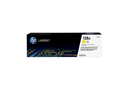 HP 128A Yellow LJ Toner Cart, CE322A (1,300 pages)
