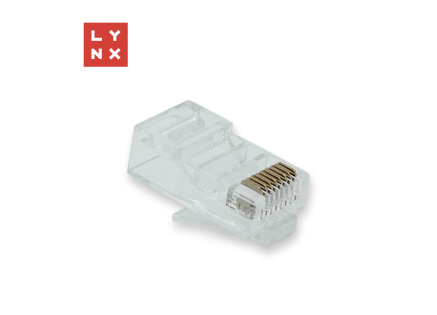 LYNX konektor UTP Cat6, 50µ, 100ks LYNX konektor UTP Cat6, 50µ, 100ks