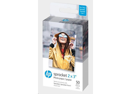 HP Zink Paper Sprocket 50 Pack 2x3"