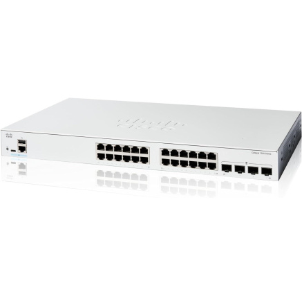 Cisco Catalyst switch C1200-24T-4G (24xGbE,4xSFP,fanless) - REFRESH Cisco Catalyst switch C1200-24T-4G (24xGbE,4xSFP,fanless) - REFRESH