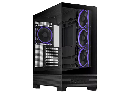 ASUS case A31 PLUS TG ARGB, Mid Tower, Průhledná bočnice, 4x120mm ARGB Fan, ARGB Hub, černá