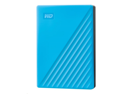 WD My Passport Portable 4TB, Externí HDD, USB 3.0, modrá WD My Passport Portable 4TB, Externí HDD, USB 3.0, modrá